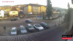 Střed obce Rokytnice nad Jizerou