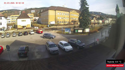 Střed obce Rokytnice nad Jizerou