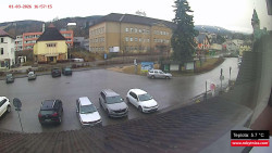 Střed obce Rokytnice nad Jizerou