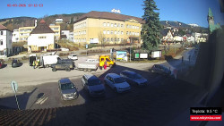 Střed obce Rokytnice nad Jizerou