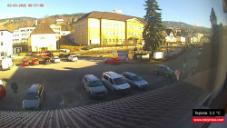 Střed obce Rokytnice nad Jizerou