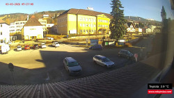 Střed obce Rokytnice nad Jizerou