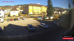 Střed obce Rokytnice nad Jizerou