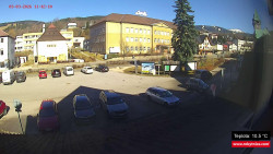 Střed obce Rokytnice nad Jizerou