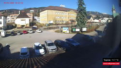 Střed obce Rokytnice nad Jizerou