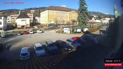 Střed obce Rokytnice nad Jizerou