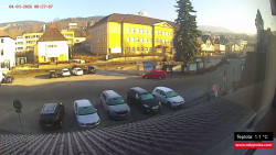 Střed obce Rokytnice nad Jizerou