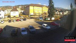 Střed obce Rokytnice nad Jizerou