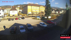 Střed obce Rokytnice nad Jizerou