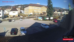 Střed obce Rokytnice nad Jizerou