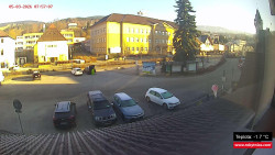 Střed obce Rokytnice nad Jizerou