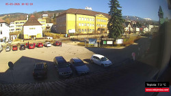 Střed obce Rokytnice nad Jizerou