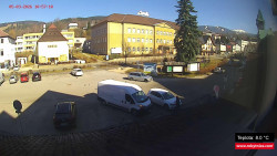 Střed obce Rokytnice nad Jizerou