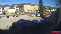 Střed obce Rokytnice nad Jizerou