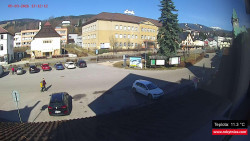 Střed obce Rokytnice nad Jizerou