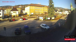 Střed obce Rokytnice nad Jizerou