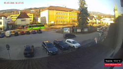 Střed obce Rokytnice nad Jizerou