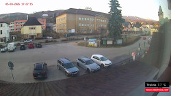 Střed obce Rokytnice nad Jizerou