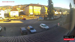 Střed obce Rokytnice nad Jizerou