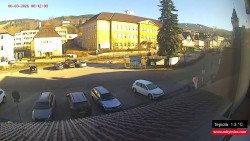 Střed obce Rokytnice nad Jizerou