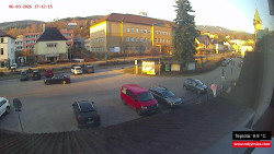 Střed obce Rokytnice nad Jizerou