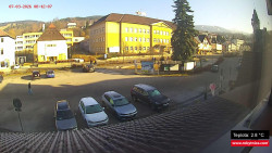 Střed obce Rokytnice nad Jizerou