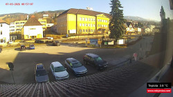 Střed obce Rokytnice nad Jizerou