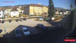 Střed obce Rokytnice nad Jizerou