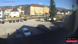 Střed obce Rokytnice nad Jizerou