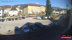 Střed obce Rokytnice nad Jizerou