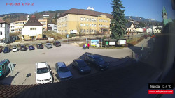 Střed obce Rokytnice nad Jizerou