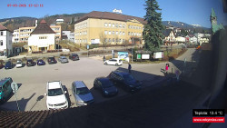 Střed obce Rokytnice nad Jizerou