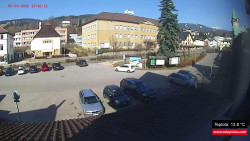 Střed obce Rokytnice nad Jizerou