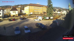 Střed obce Rokytnice nad Jizerou