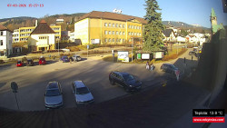 Střed obce Rokytnice nad Jizerou