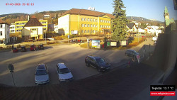 Střed obce Rokytnice nad Jizerou