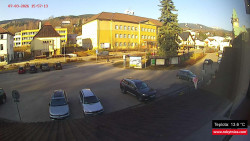 Střed obce Rokytnice nad Jizerou