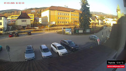 Střed obce Rokytnice nad Jizerou