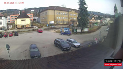 Střed obce Rokytnice nad Jizerou