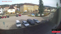 Střed obce Rokytnice nad Jizerou