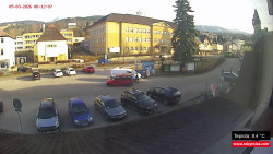 Střed obce Rokytnice nad Jizerou