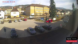 Střed obce Rokytnice nad Jizerou