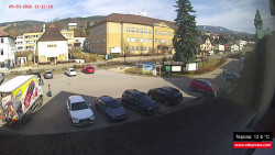 Střed obce Rokytnice nad Jizerou