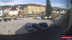 Střed obce Rokytnice nad Jizerou