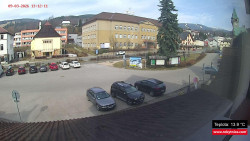 Střed obce Rokytnice nad Jizerou