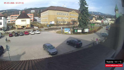 Střed obce Rokytnice nad Jizerou