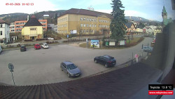 Střed obce Rokytnice nad Jizerou