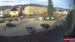 Střed obce Rokytnice nad Jizerou