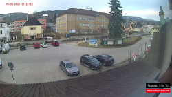 Střed obce Rokytnice nad Jizerou