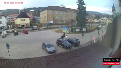 Střed obce Rokytnice nad Jizerou